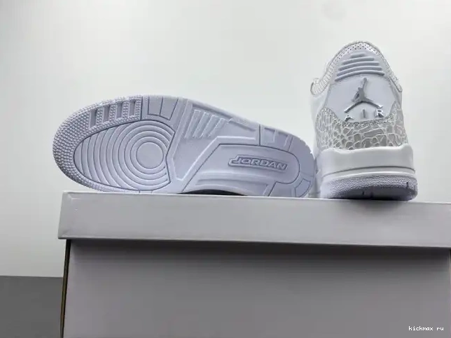 Rep Kickmax 429487-111 'Triple Jordan PS Retro White' 3 Air 0430